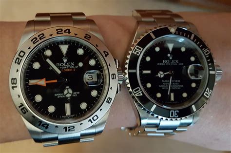 rolex explorer ii size comparison